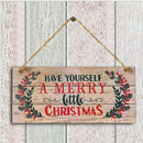 1PC New Year Wooden Door Hanging Sign Christmas Tree Ornament FashionB Hn