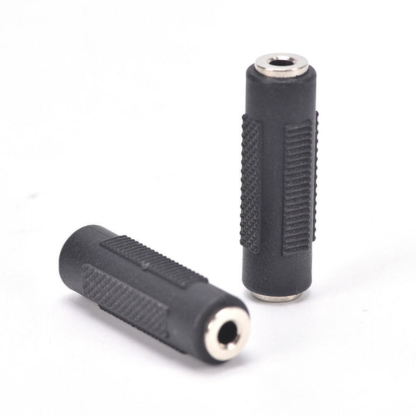 2PCS Stereo 3.5mm 1/8" Aux Female to Female F/F Jack Audio Coupler Converter  TE
