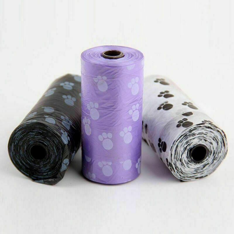 5 Rolls / 100 Pcs Pet Pooper Scooper Bag Dog Poop Waste Dec Pet K1H3 Toilet Y8Q2