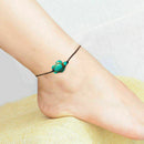 String Tie on Bracelet Anklet Turquoise Turtle Calming Jewelle Beach Surfer R4D4