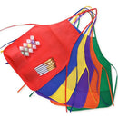 12 Pack 6 Color Kids Aprons Children Painting Aprons Kids Art Smocks With 2 S6C9