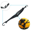 2ft Motorcycle Helmet Strap Retractable Elastic Bungee Luggage Cord Rope