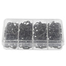 170Pcs High Strength Stainless Steel Double Lure Connectors Oval Split Rings
