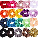 12Pcs/Pack Hair Scrunchies Velvet Elastics Hair Ties Bands Ties Ropes