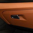 Carbon Fiber Car Storage Box Handle Cover Trim Fit for Alfa Romeo Giulia 20