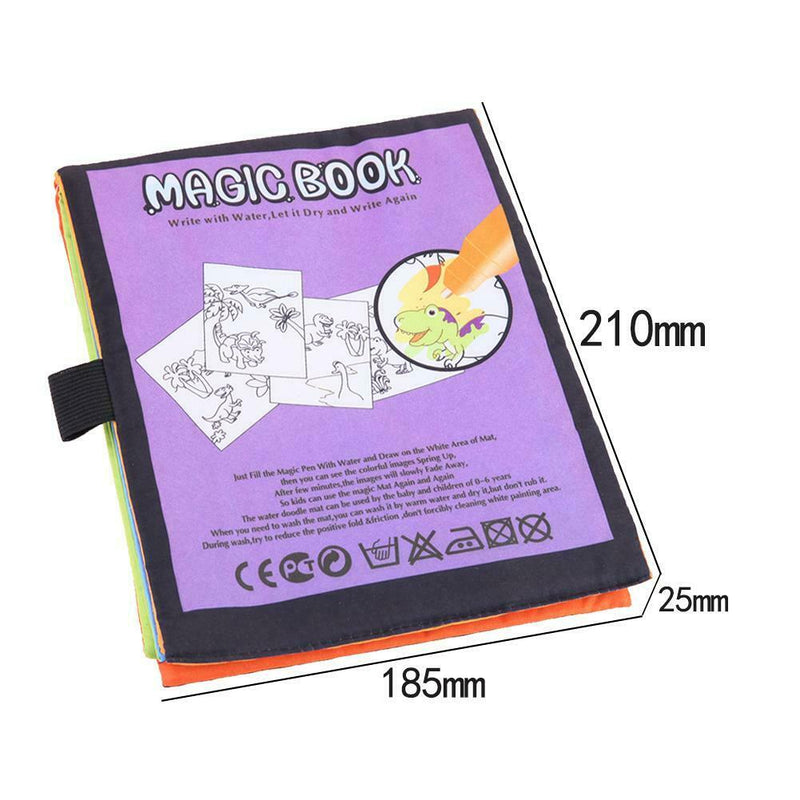 Colorful Drawing Cloth Book Kids Puzzle Water Painting Animal Story Book