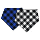 4PCs Pet Scarf Pet Bandana For Plaid Ties Collar Cat Dog Triangular BandageJ Kw