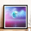 Full Drill Round Diamond Painting Moon Cross Stitch Embroidery Kit (CQ034)