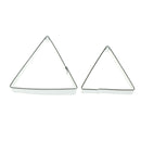 5X triangl shape stainless steel cookie cutter cake baking mould biscuit mouldJR
