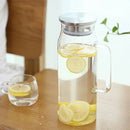 1.2Liter 51 Ounces Glass Pitcher With Lid Covered Gallon Iced Tea Pitcher L