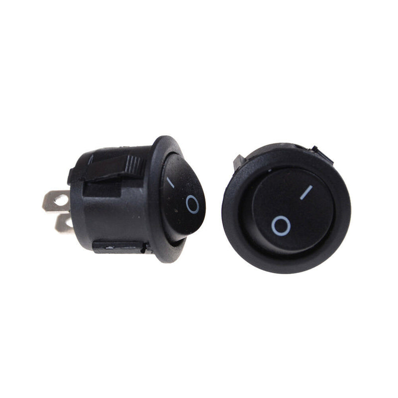 5x Car 12V Round Rocker Boat Toggle SPST ON/OFF Switch + Waterproof Cover JR