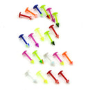 20Pcs/Set Multicolor Acrylic Stud Lip Rings Ear Cartilage Tragus Helix Pierc SE