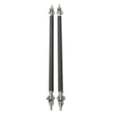 2pcs 7.9'' Car Front Bumper Lip Splitter Rod Strut Tie Support Bar Kit