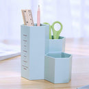 Nail Polish Cosmetics Box Pen Holder Makeup Brush Storage Case (Lake Blue) A