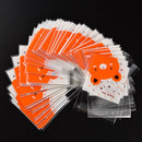 100X Rabbit pattern self-adhesive plastic bags for Handmade biscuits snack EW3C