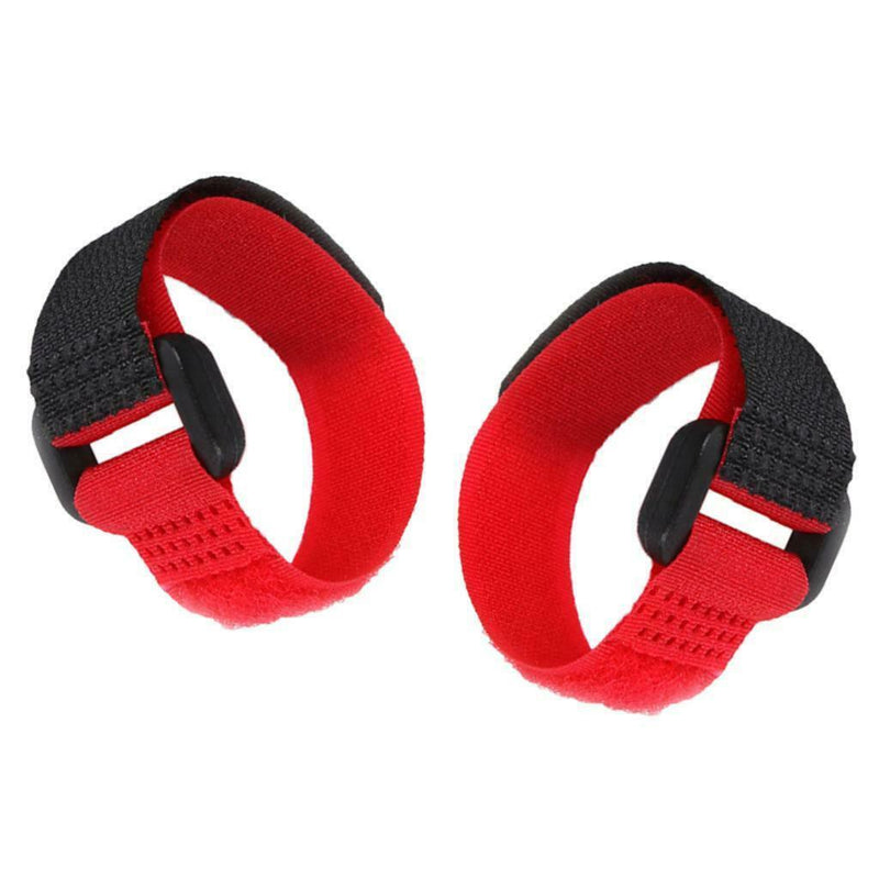 2pcs No Crow Collar for Roosters No Crowing Belt Neckband Poultry Supplies Red