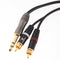 6.35mm to Dual RCA Amplifier Mixing Console TRS Audio Splitter Cable 1.5m