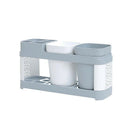 1Pc PP Toothbrush Holder Toothpaste Storage Rack Shaver Toothbrush Dispense