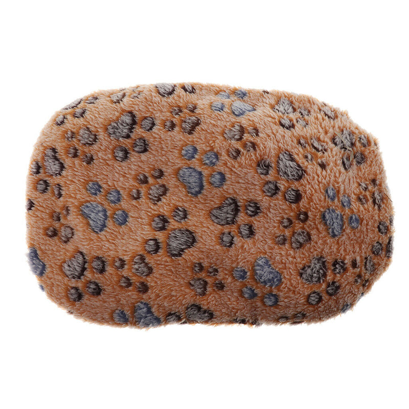 Brown Deluxe Pet Dog Puppy Cat Warm Soft Bed House Plush Cozy Nest Mat Pad