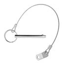 2pcs Quick Release Pins 8mm 5/16inch Dia with Lanyard Replacement for Marine