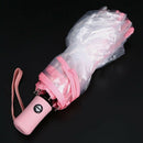 Transparent Umbrella Automatic Umbrella Rain Women Men Sun Rain Auto Umbrel B2Z1