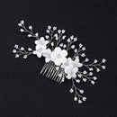 1pc Bridal Rhinestone Flower Hair Comb Wedding Hair Accessories Hair Jewelry  BX
