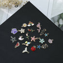 20pcs/pack Enamel Mixed Alloy Pendant Charms Jewelry DIY Accessories Random XMAS