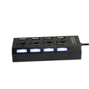 4 Port USB Charging Dock Station Quick Charger with Indicator and Switches