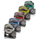 5Pcs 9mm Label Maker Tape Label Maker Black on White/Red/ Blue/Yellow/Green