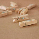 100x Mini Wooden Pegs Clothes Pins For Crafting Cardmade Tackle 25x3MM Tool L1L4