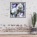 5D DIY Full Round Diamond Painting Mosaic Decor Handmade Gift (Wolf LD546)