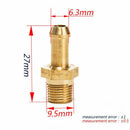 Brass Hex Hose Barb Fitting Boost  For T2 T25 T28 T3 T34 Turbo 1/8 M