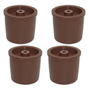 4x Stainless Steel Filters Refillable Coffee Capsules Pod Cup For Illy Brown