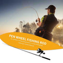 1m Telescopic Mini Spinning Fishing Rod Pen Shaped Fishing Pole with Reel
