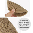 12 Pieces Braided Cup Coasters Cotton Round Woven Coasters Drink Absorbent WB9W1