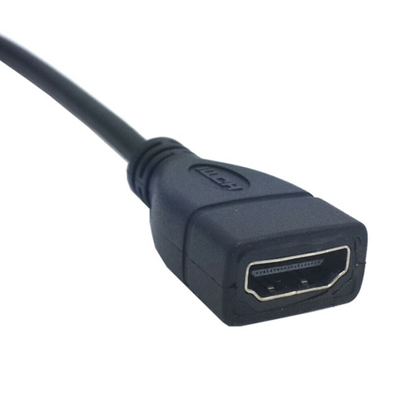 HDMI Male to HDMI Female Spring Cable Line Connector for 1080p HDTV PC Tablet