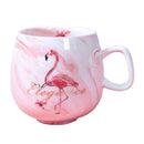 Large Ceramic Coffee Mugs Large Handle for Men Women  U0212 pink
