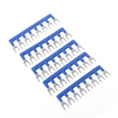 5 Pcs 600V 15A 8 Postions Pre Insulated Terminal Barrier Strip TB-1508 B Kw