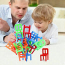 18Pcs Balance Chairs Balance Game Children Kids Educational Balance Toys Pu