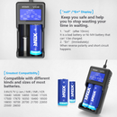 For XTAR VC2 Battery USB LCD Display Fast Charger for 18350 20700 21700 18650