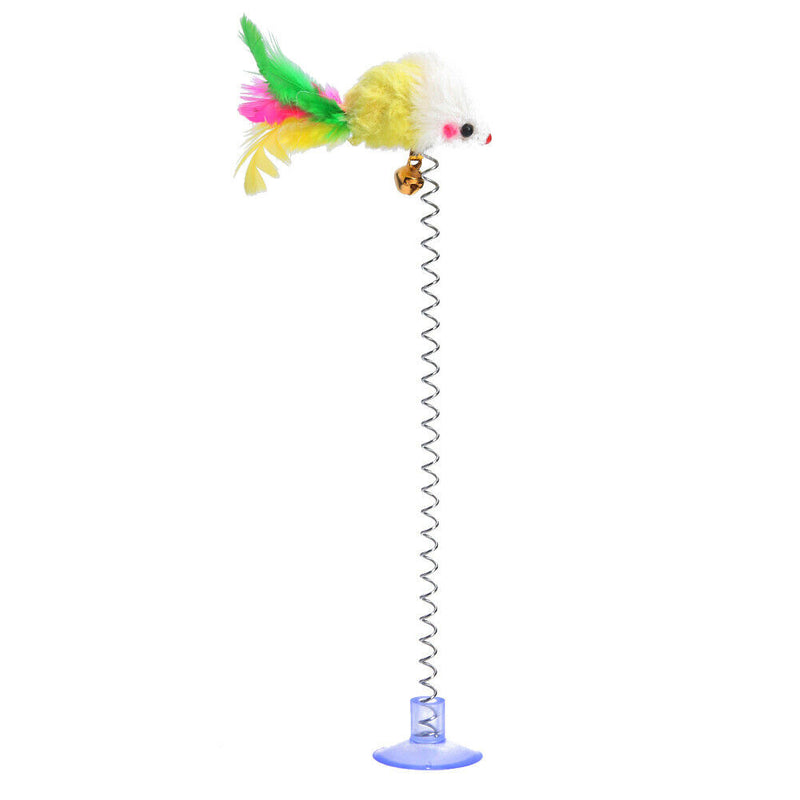 5pcs/set Cute Plush False Mouse Spring Funny Cat Scratch Toys Pet Supplies A