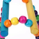 Pet Bird Wood Ladder Climb Parrot Macaw Cage Swing Shelf (29cm)