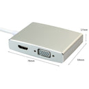 Usb 3.0 Hub To 4K Hdmi Vga Dvi Rj45 10/100/1000 Gigabit Ethernet Lan 4 In 1