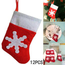 12pcs Mini Christmas Stocking Silverware Dinnerware Cover Party Decorations