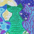 Full 5D Diy Diamond Painting Kit, Moon And Colored Cat Shaped Embroidery Cr