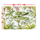 140*260CM Waterproof Tablecloth Placemat Grass Green Tropical Plant Pattern