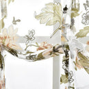 Cute Peony Floral Tie-up Roman Window Curtain Sheer Balcony Cafe Kitchen