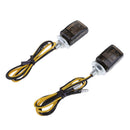 LED Mini Tiny Small Indicators Turn Signals Light Motorcycle Amber 4pcs