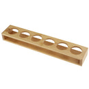 Bamboo 6 Holes Straight Home Cup Storage Holder Stand f/KTV Karaoke Supplies