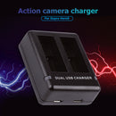 Dual Battery Charger USB C + Micro USB Input for GoPro Hero 9 Hero9 Black